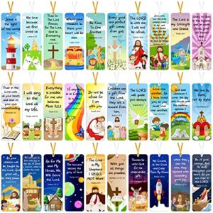 120 pack christian bookmarks for kids christian gifts for kids bible verse bookmarks with scripture inspirational spiritual bible bookmarks christian bookmarks sunday school gifts (novelty style)