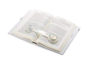 bookmark/weight-page holder-holds books open and in place-clear-by superior essentials