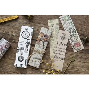 Vintage Style Bookmarks for Women Men, 30PCS (Retro Collection)