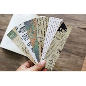 Vintage Style Bookmarks for Women Men, 30PCS (Retro Collection)