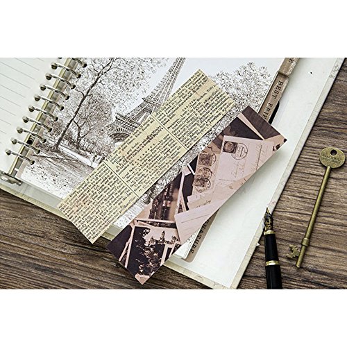 Vintage Style Bookmarks for Women Men, 30PCS (Retro Collection)