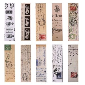 Vintage Style Bookmarks for Women Men, 30PCS (Retro Collection)