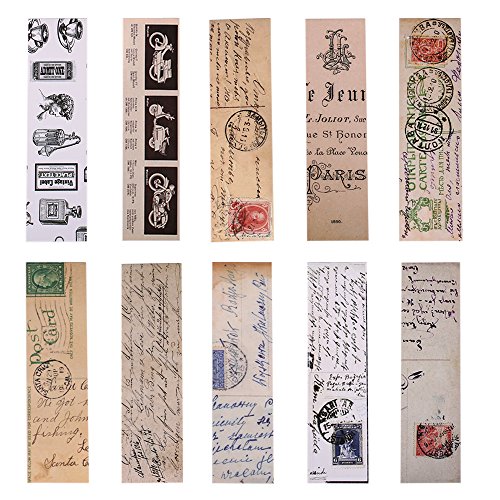 Vintage Style Bookmarks for Women Men, 30PCS (Retro Collection)