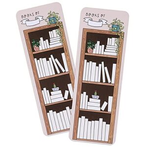 50 pieces book tracker bookmarks paper double-sided bookmark page markers book markers set for students reading (cute style)