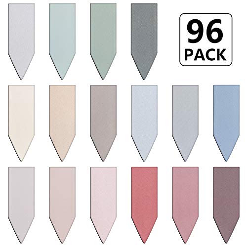 96 Pieces Arrow Shaped Magnetic Bookmark Colorful Magnet Page Markers Magnetic Page Clips for Students Teachers School Home Office Reading Supplies (Soft Color Set)