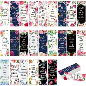 72 pcs bible verse bookmarks christian gifts for women bulk inspirational scripture bookmarks motivational positive faith bookmarks flower page clips presents for book lovers readers (gentle style)