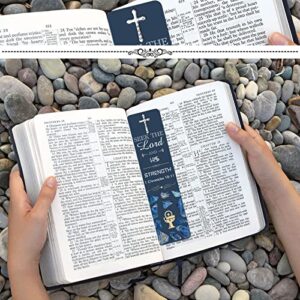 120 Pieces Bible Verses Bookmarks with Hollow Cross Christian Bookmarks for Women Inspirational Book Markers Religious Bookmarks Gifts Reading Reward Scripture Church Supplies, 30 Styles