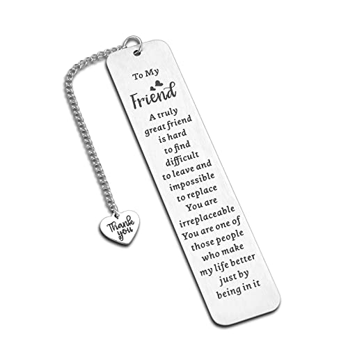 Bookmark Gifts for Best Friend Friendship Gift for Women Christamas Stocking Stuffers Friends Sentimental Gifts for Friend Best Friend Birthday Graduation Gifts for Women Female Friend Gift Ideas