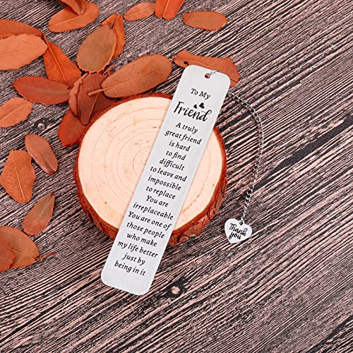 Bookmark Gifts for Best Friend Friendship Gift for Women Christamas Stocking Stuffers Friends Sentimental Gifts for Friend Best Friend Birthday Graduation Gifts for Women Female Friend Gift Ideas