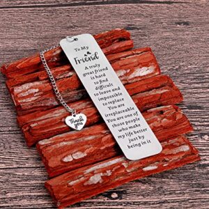 Bookmark Gifts for Best Friend Friendship Gift for Women Christamas Stocking Stuffers Friends Sentimental Gifts for Friend Best Friend Birthday Graduation Gifts for Women Female Friend Gift Ideas