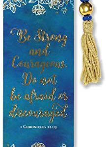 Be Strong and Courageous Beaded Bookmark