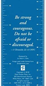 Be Strong and Courageous Beaded Bookmark