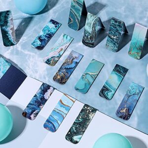 24 Pieces Magnetic Bookmarks Assorted Ocean Bookmark Magnetic Page Markers Magnetic Page Clips for Women Students Teachers Book Lovers Reading, Multi Ocean Patterns