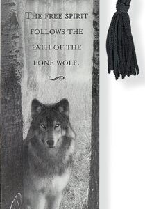 Wolf Beaded Bookmark