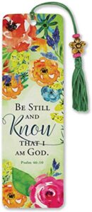 be still and know that i am god beaded bookmark