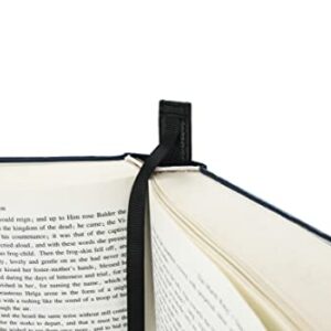 Superior Essentials Genuine Leather Magnetic Attachable Ribbon Bookmark-Great for Bibles-Magnetic Hold Clips into Book and Does not Need to be Moved