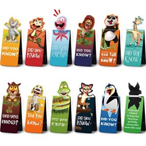12 pieces magnetic bookmarks cute animal magnet page markers page clips bookmark funny animal magnetic bookmarks magnet page marker clips for students teacher reading party favor (animal style)