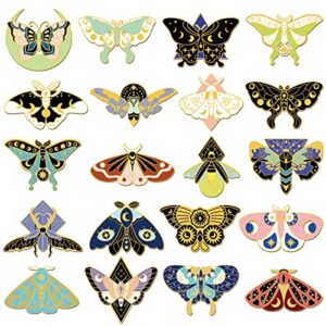 40 pieces butterfly magnetic bookmarks butterfly shape page markers cute book markers for women kids students gifts school office book reading supplies, 20 styles magnetic bookmarks