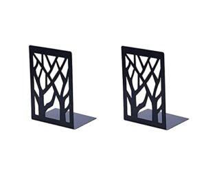 book ends universal premium bookends for shelves, non-skidbookend, heavy duty metal book end, bookend supports, book stoppers 1 pairs, black