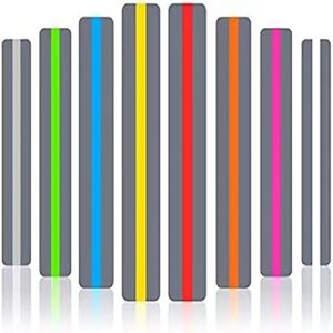 32 pieces guided reading strips/colored overlay/highlight strips/highlighter/bookmark/assorted colors help with dyslexia for children and teacher supply assistant