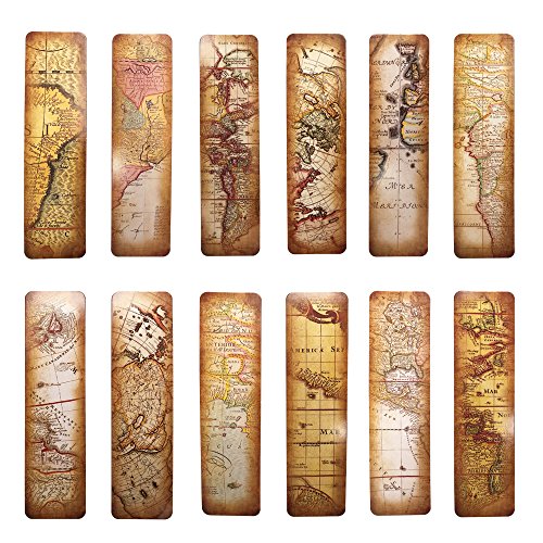 Vintage Style Bookmarks for Women Men Teens, 30PCS (The Secret of Map)