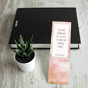 Abstract Bookmarks with Inspirational Quotes - Pack of 48