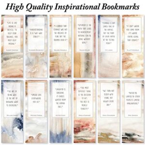 Abstract Bookmarks with Inspirational Quotes - Pack of 48