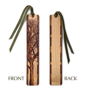 Winter Willow Tree Wooden Bookmark - Also Available with Personalization - Made in USA