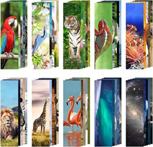 200 pieces animal bulk bookmarks for kids – cool book markers for students – vivid cute colorful book mark for book lovers to help read – inspirational paper bookmarks bulk for adults teenage kids