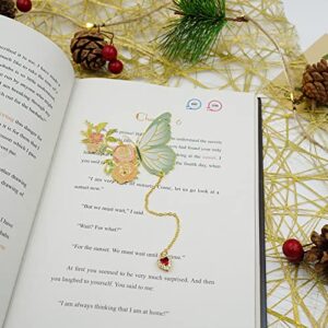 KIZOSA Butterfly Bookmarks for Women,Cute Funny Metal Bookmark,Unique Gifts Book Markers for Women Book Lovers,Teacher Appreciation Gifts ,Valentine Mother's Day Christmas New Year Birthday Gift