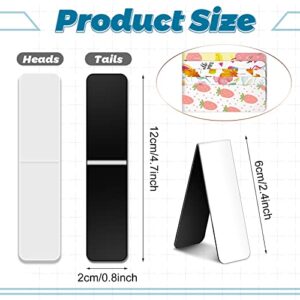 30 Pieces Magnetic Bookmark Book Marker Clip Sublimation Bookmarks Sublimation Magnetic Bookmarks Page Markers for Students Teachers Classroom Home Office Reading Supplies
