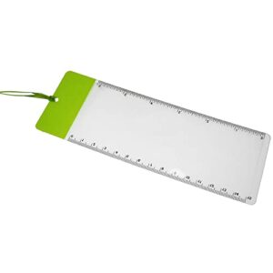 SQXBK Magnifier Bookmark 2PCS Green Magnifying Fresnel Lens Bookmarks with 6Inch Ruler