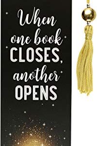 When One Book Closes Beaded Bookmark