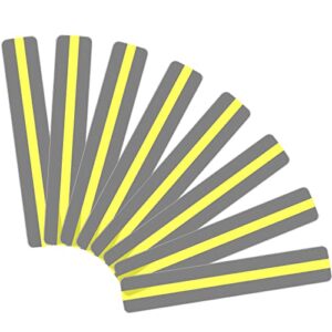 32 pieces guided reading strips highlight strips colored colorful bookmark – helps with dyslexia for children and teacher teaching (yellow)