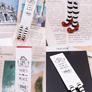 Witch Bookmark Ruby Shoes Bookmark Halloween Home Decor Wizard Funny Ideal Gift for Bookworm and Book Lover Thanksgiving Christmas Women Men…