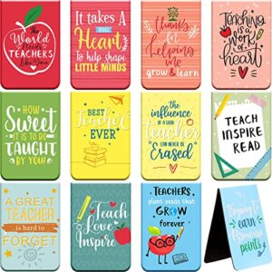 teacher magnetic bookmarks teachers appreciation gifts in bulk thank you gifts magnet bookmarks magnet page markers special teacher gifts for women (24 pcs)