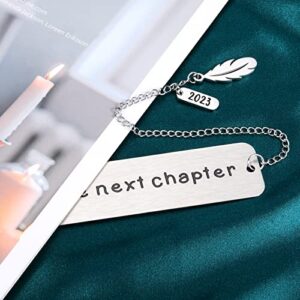 Bookmark with Chain 2023 Inspirational Graduation Retirement Wedding Christmas Anniversary Birthday Gifts for Women Men Her Him Boy Girl Kid Book Lover Boss Coworker Leaving Promotion New Dad Mom Gift