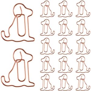 kisangel 25pcs colorful paper clips animal bookmark clips marking clips lovely dog shaped for office school supplies party