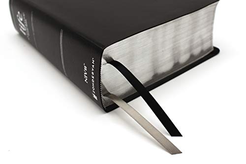 NIV, Life Application Study Bible, Third Edition, Large Print, Bonded Leather, Black, Red Letter, Thumb Indexed