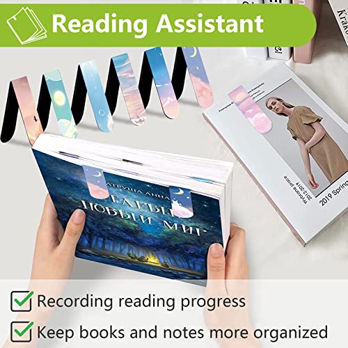 Bookmark, 8 Pcs Magnetic Bookmarks, Book Marker Clip for Students Teachers Reading, School Supplies, Office Supplies, Christmas Gifts