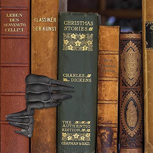 Enrichoice 2pcs Creepy Demon Hand Bookmark,Latex Material Unique Horror 3D Bookmarks,Halloween Devils Hand Bookmark (2 pcs Demon Hand Bookmark