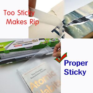 Clear Paperback Book Cover Protector Includes Slider - Covers Upto 20 Books (13in x 33.5ft)