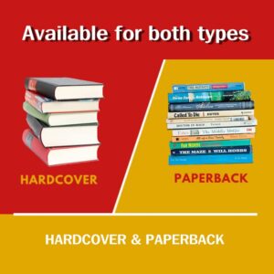 Clear Paperback Book Cover Protector Includes Slider - Covers Upto 20 Books (13in x 33.5ft)