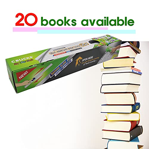 Clear Paperback Book Cover Protector Includes Slider - Covers Upto 20 Books (13in x 33.5ft)