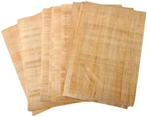 20 blank egyptian papyrus sheets for art projects and schools 8×12 inch (20×30 cm) + 1 bookmark gift