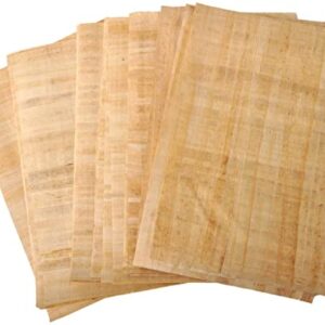 20 Blank Egyptian Papyrus Sheets for Art Projects and Schools 8x12 Inch (20x30 Cm) + 1 Bookmark gift