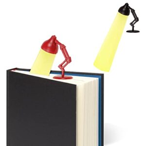 2 PCS of 3D Table Lamp Bookmarks, Cute Bookmarks, Novel Shapes, Interesting Creative Gifts, Fun Bookmarks Designed for Kids, Boys and Girls