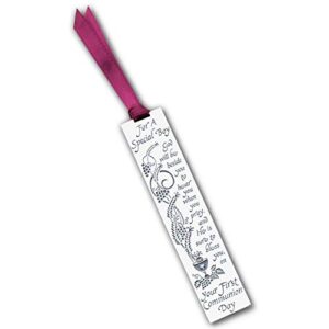 cathedral art boy first communion metal bookmark includes special prayer, 3-1/2-inch