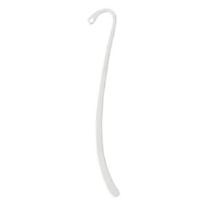 Housweety 15 Pcs Silver Plated Bookmark with Loop 86mm