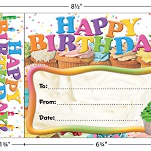 Edupress Happy Birthday Cupcakes Bookmark Awards (EP63024)